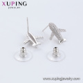 E-724 xuping Mode Flugzeuge Form Design Rhodium Farbe synthetische Zirkon Frauen Ohrstecker